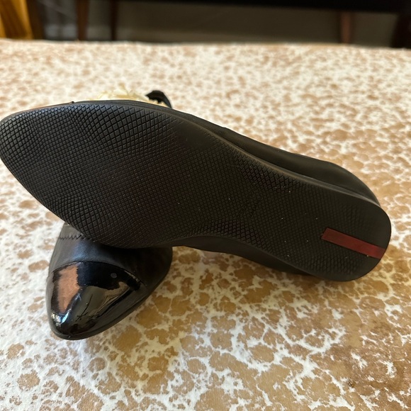 PRADA Black Ballerina/ Flats Pointed Toe Shoes - Picture 12 of 13